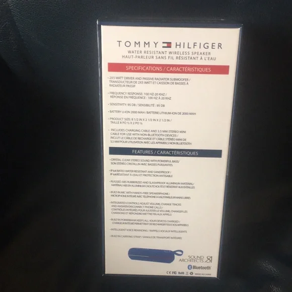 Tommy Hilfiger Water Resistant Wireless Speaker - Picture 3 of 5